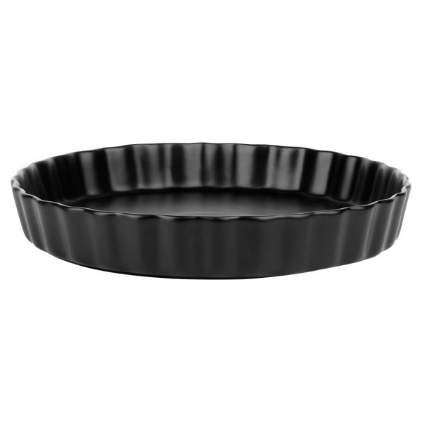 Forma do pieczenia VILDE 279003 ceramiczna czarna 24,5 cm do tart i ciast