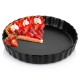 Forma do pieczenia VILDE 279003 ceramiczna czarna 24,5 cm do tart i ciast