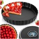 Forma do pieczenia VILDE 279003 ceramiczna czarna 24,5 cm do tart i ciast