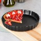 Forma do pieczenia VILDE 279003 ceramiczna czarna 24,5 cm do tart i ciast