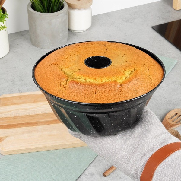 Forma do pieczenia babki Vilde 279031 granitowa z kominem 24,5 cm