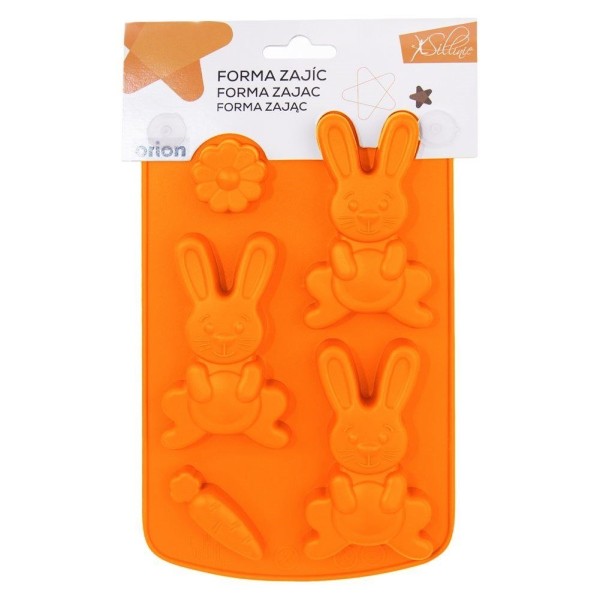 Forma do pieczenia Silikonowa Sillinie Orion 151747 zajączek do ciastek i pralin