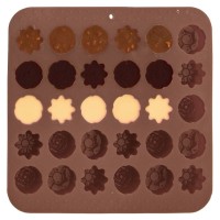 Форма для випікання Orion Sillinie 151736 силіконова, для pralinek, коричнева