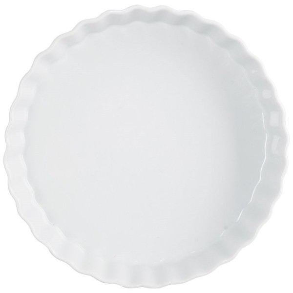 Forma do pieczenia Vilde 123249 ceramiczna biała 26,5 cm do tart i wypieków