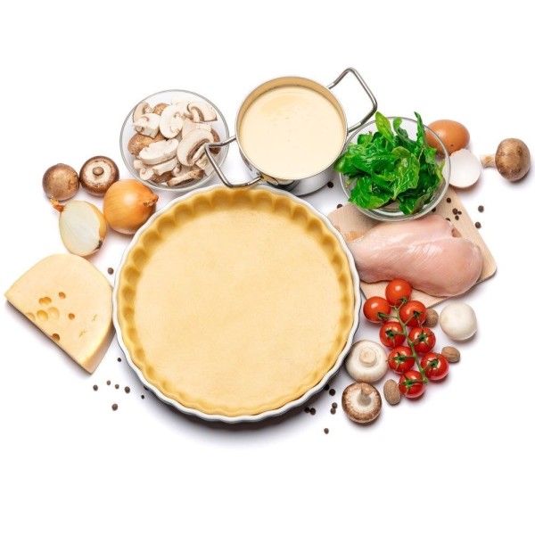 Forma do pieczenia Vilde 123249 ceramiczna biała 26,5 cm do tart i wypieków