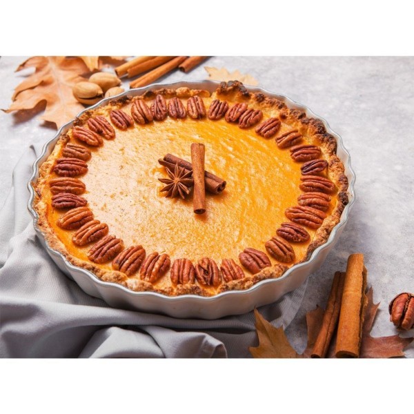 Forma do pieczenia Vilde 123249 ceramiczna biała 26,5 cm do tart i wypieków