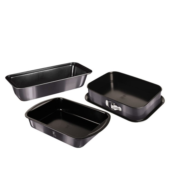 Zestaw form do pieczenia Berlinger Haus Carbon Pro BH-7634, 3 sztuk