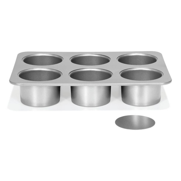 Forma do pieczenia PATISSE Silver-Top na 6 mini serniczków z wyjmowanym spodem