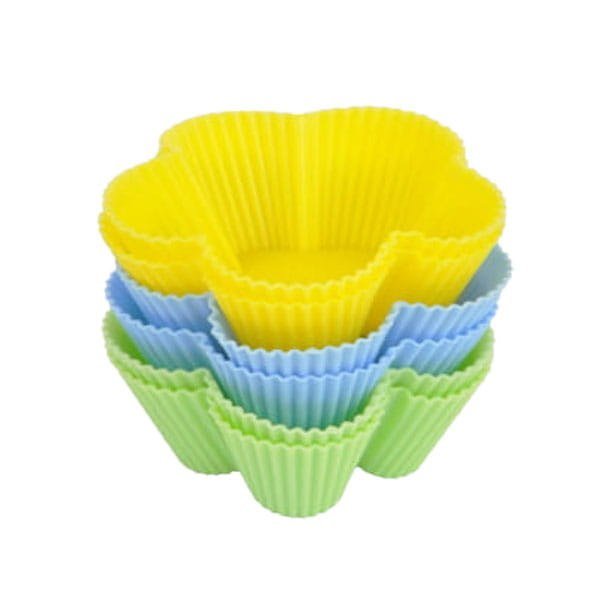 Formy silikonowe TS-399-2 Multikolor do muffinek 8 cm, 6 sztuk