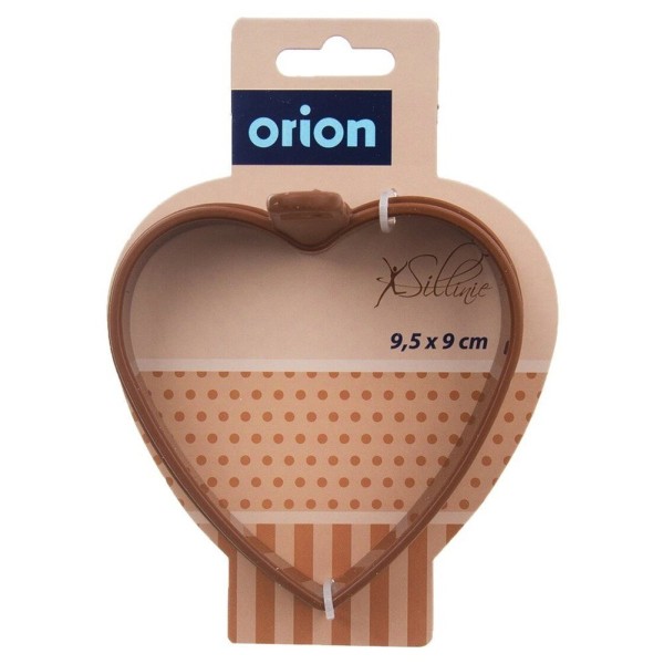 Forma do smażenia jajek i naleśników Sillinie Orion 151716 silikonowa brązowa serce