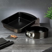 Formy і foremki до випікання, BerlingerHaus LP-KL-119P Metallic Line Shiny Black, Набір  