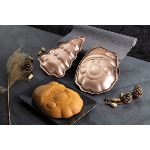Набір форм для випікання печива Berlinger Haus Rose Gold BH-6948, 2 шт, святковий дизайн