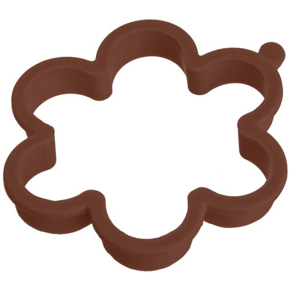 Forma do smażenia jajek i naleśników Orion Sillinie Pancake silikonowa brązowa kwiat 12 cm