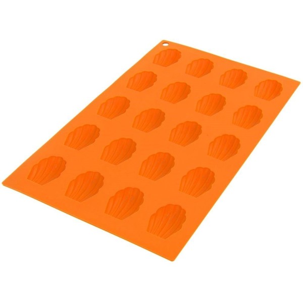 Forma do pieczenia Sillinie Orion 151723 silikonowa pomarańczowa muszelki do ciastek