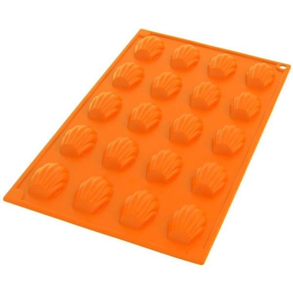 Forma do pieczenia Sillinie Orion 151723 silikonowa pomarańczowa muszelki do ciastek