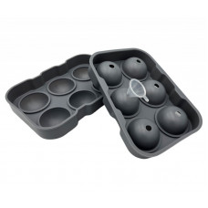 СИЛІКОНОВА ФОРМА ДЛЯ 6 ЛЬОДЯНИХ КУЛЬОК ДЛЯ НАПОЇВ