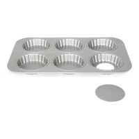 Форми для випікання, Patisse, Silver-Top, на 6 круглих міні тартів з рознімним дном