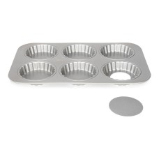 Forma do pieczenia Patisse Silver-Top na 6 mini tart/quiche z wyjmowanym dnem