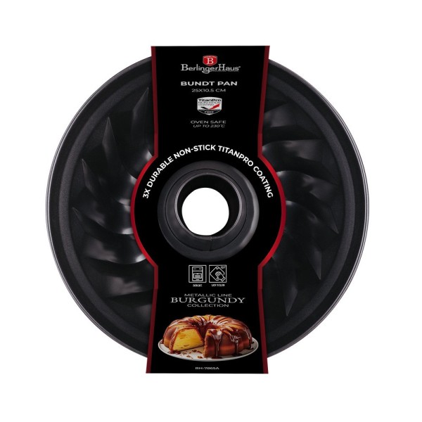 Форма для випікання BerlingerHaus BH-7865, 25 см, для кексів, червона