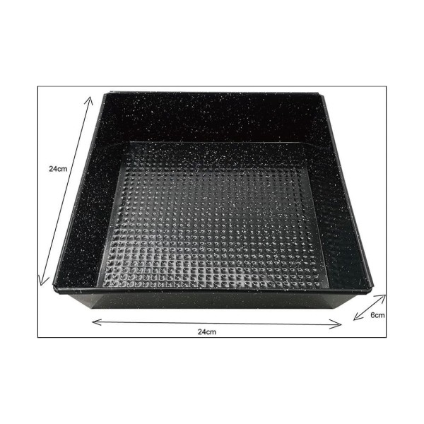 Forma do pieczenia KingHoff KH-1774, blacha 24x24 cm, powłoka nieprzywieralna marmurek