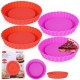 Formy silikonowe Alpina 259259 do pieczenia tart i ciast 12 cm 4 sztuki