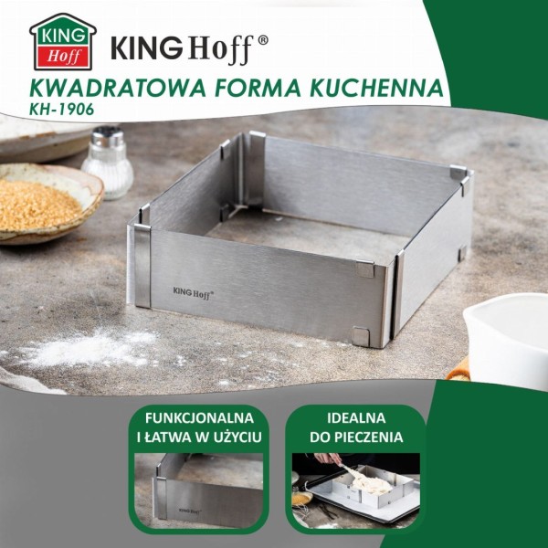 Regulowana forma do pieczenia Kinghoff KH-1906 tortownica rant cukierniczy 28-15x5 cm