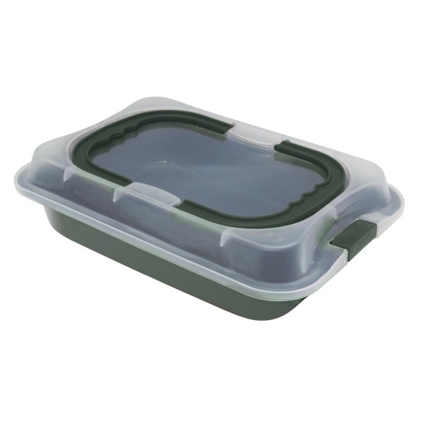Форма для випікання BerlingerHaus Matte Green BH-8637 з кришкою для домашньої кухні