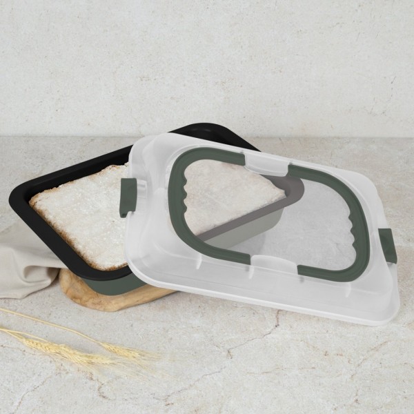 Форма для випікання BerlingerHaus Matte Green BH-8637 з кришкою для домашньої кухні