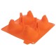 Forma do pieczenia Sillinie Orion 151783 silikonowa pomarańczowa kurka do ciastek i pralinek