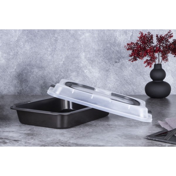 Forma do pieczenia Berlinger Haus Shiny Black BH-7840 z pokrywą 36,5x24,5x5,5 cm