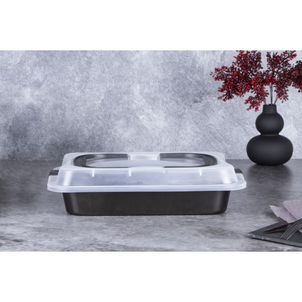 Forma do pieczenia Berlinger Haus Shiny Black BH-7840 z pokrywą 36,5x24,5x5,5 cm