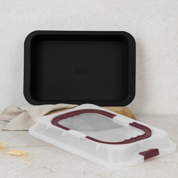 Форма для випікання BerlingerHaus Leonardo Collection BH-8636, 36,5 см з кришкою для духовки