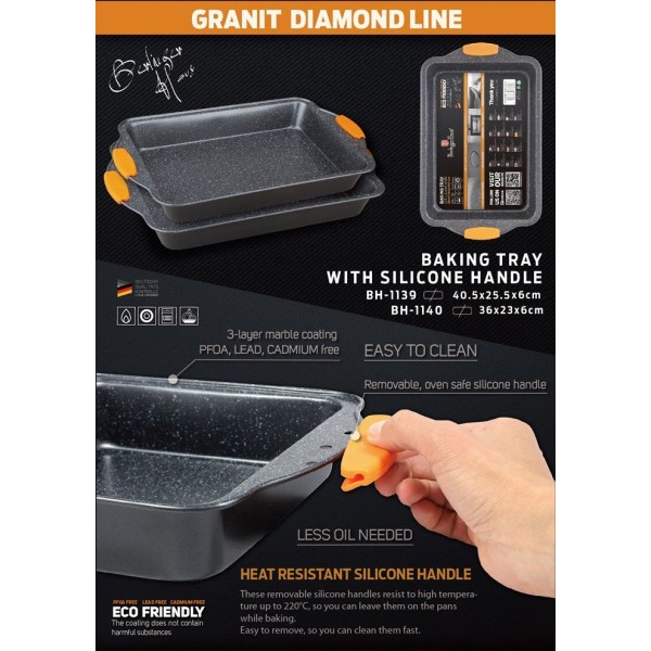 Forma do pieczenia Berlinger Haus Granit Diamond 40 cm do piekarnika BH-1139