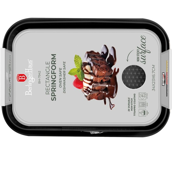 Форма для випікання, Berlinger Haus BH-7942, 39 см, відкривна, матово-зелена Форма для випікання, Berlinger Haus BH-7942, 39 см, відкривна, матово-зелена