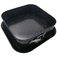 Форма для випікання Kinghoff KH-1791, розсувна, мармурова 27,5x27,5x6,8 см для легкого витягування тіста