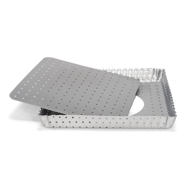 Forma do tarty PATISSE Silver-Top perforowana z wyjmowanym spodem 21x21 cm