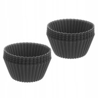 Formy do muffinek Brunbeste BB-1516 silikonowe 12 sztuk szare