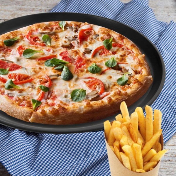 Forma do pieczenia pizzy Orion 127031 perforowana okrągła 32 cm