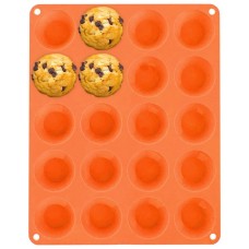 Forma do pieczenia Sillinie Orion 151764 silikonowa pomarańczowa 20 mini muffinek