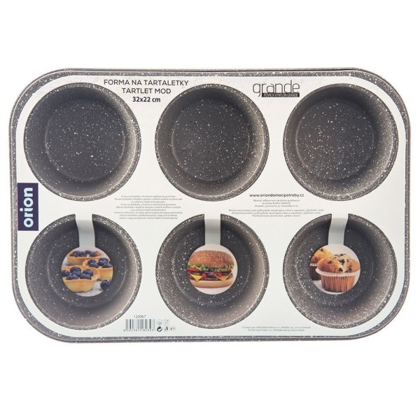 Forma do pieczenia muffinek Orion Grande granitowa blacha 120067