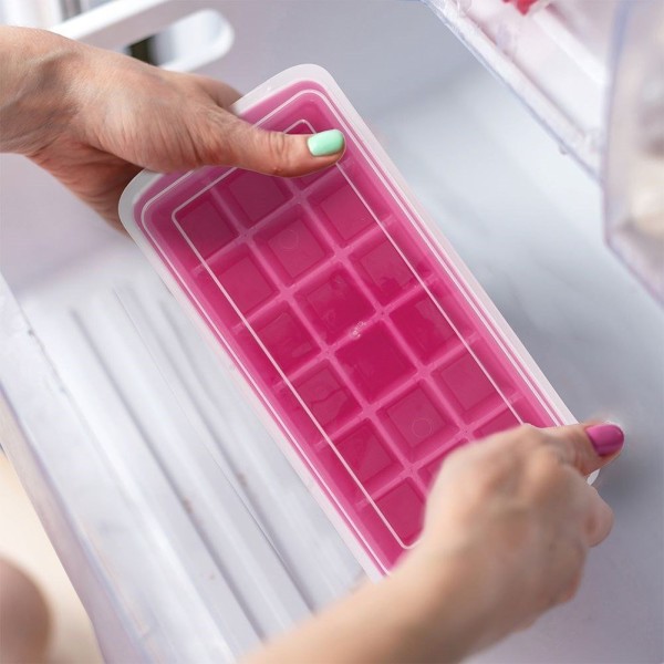 Форма для льоду, EXCELLENT HOUSEWARE, 122210 — форма з кришкою та лопаткою для кубиків льоду, для напоїв і бару