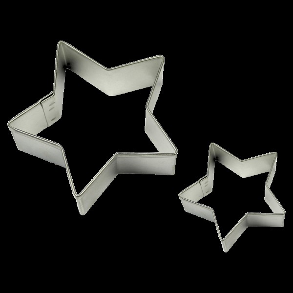 Zestaw foremek do pieczenia PME Gwiazda metalowe 2 sztuki