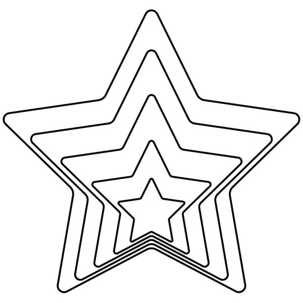 Формочки для печива зі сталевими зірочками 7,5 см 5 шт. ORION 124979