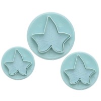 Форми для печива La Cucina Liść, набір 3 шт, вирізки для цукрових прикрас