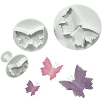 Foremki do pieczenia PME Motyl zestaw wykrawaczek plastikowych