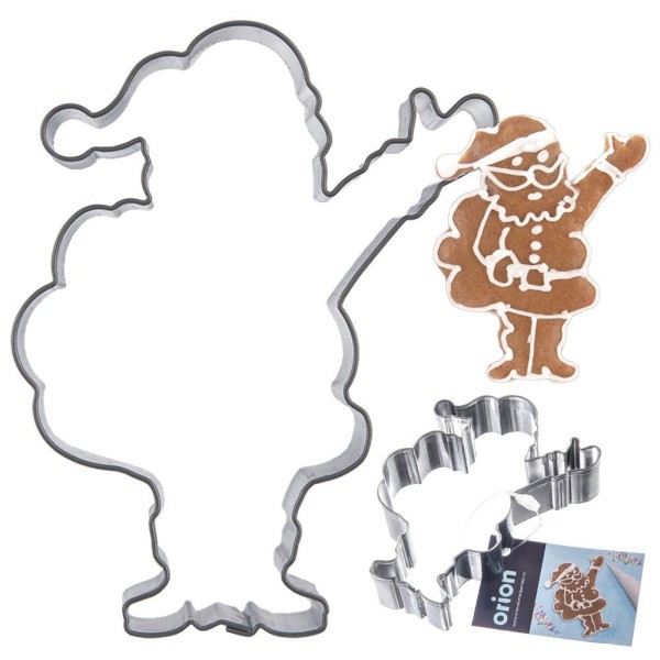 Сталева формочка для печива Санта Клаус 7,3 см ORION 127490