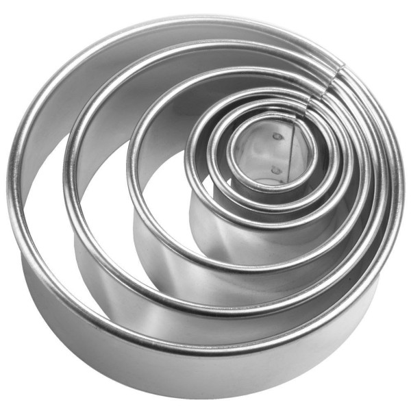 Вирубка для печива Orion 121150 (5 шт., сталева, діам. 1,3–5,2 см)