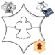 Сталева формочка для печива, зірка, ангел, 5,5 см ORION 127472