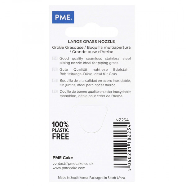 Великий сталевий декоративний наконечник для трави PME