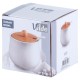 Cukierniczka ceramiczna Vilde 139684 biała z łyżeczką pojemnik na cukier 250 ml